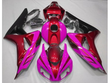 Rouge Brillant & Rose 06-07 Honda CBR1000RR Carénage