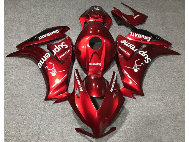 Rouge Foncé Personnalisé 12-16 Honda CBR1000RR Carénage