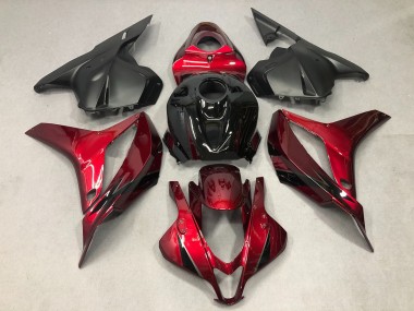 Rouge Profond Avec Du Noir 09-12 Honda CBR600RR Carénage