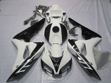 Style Noir & Blanc OEM Sans Décalcomanies 06-07 Honda CBR1000RR Carénage