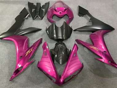 Style Rose Vif & Fibre De Carbone 04-06 Yamaha R1 Carénage