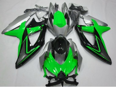 Vert & Argent 08-10 Suzuki GSXR 600-750 Carénage