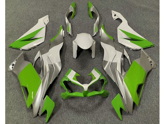 Vert Blanc & Argent 19-23 Kawasaki ZX6R Carénage