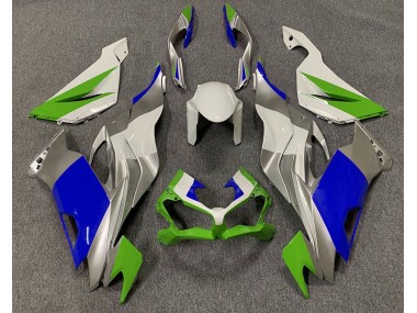 Vert Brillant Bleu & Argent 19-23 Kawasaki ZX6R Carénage