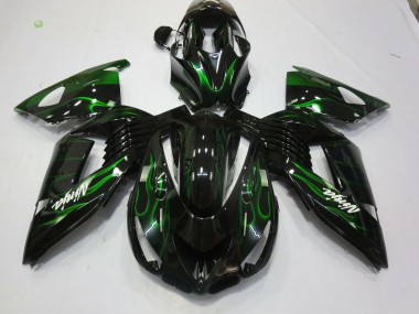 Vert Flamme 06-11 Kawasaki ZX14R Carénage