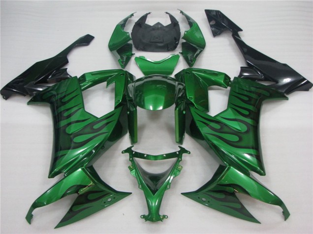 Vert Flamme 08-10 Kawasaki ZX10R Carénage