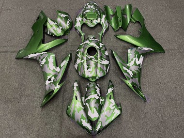 Vert Foncé Camouflage 04-06 Yamaha R1 Carénage