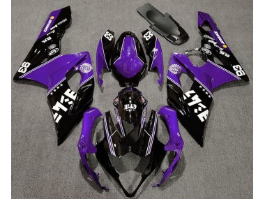 Violet Brillant & Noir Personnalisé 05-06 Suzuki GSXR 1000 Carénage