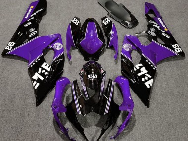 Violet Brillant & Noir Personnalisé 05-06 Suzuki GSXR 1000 Carénage