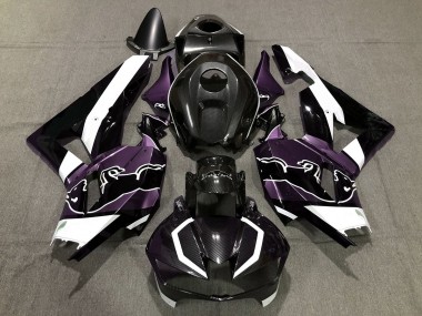 Violet Personnalisé Fibre De Carbone Taureau 13-23 Honda CBR600RR Carénage