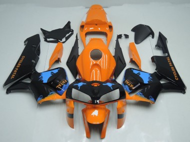 Éclaboussures Orange & Noires 05-06 Honda CBR600RR Carénage