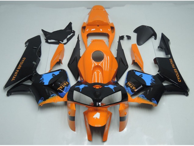 Éclaboussures Orange & Noires 05-06 Honda CBR600RR Carénage